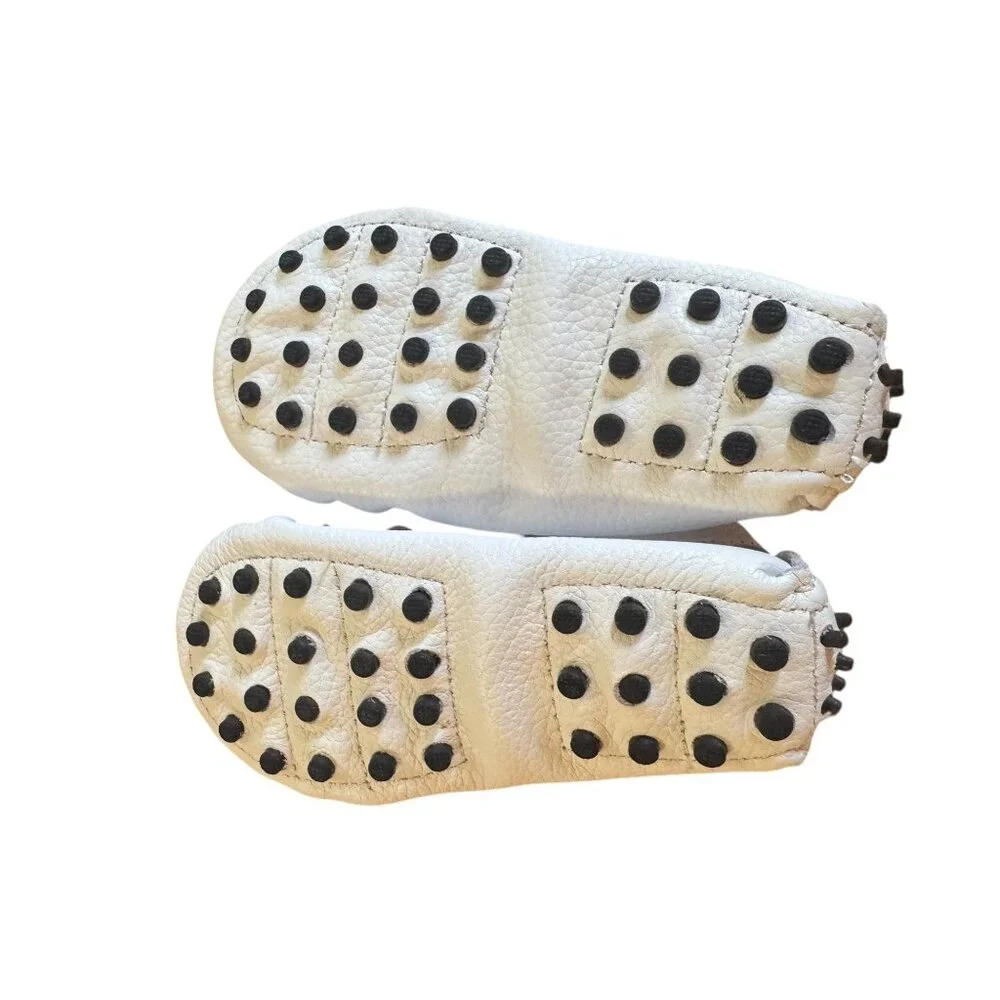 Augusta Baby‎ Collections White Leather Moccasins Soft Sole Size 7